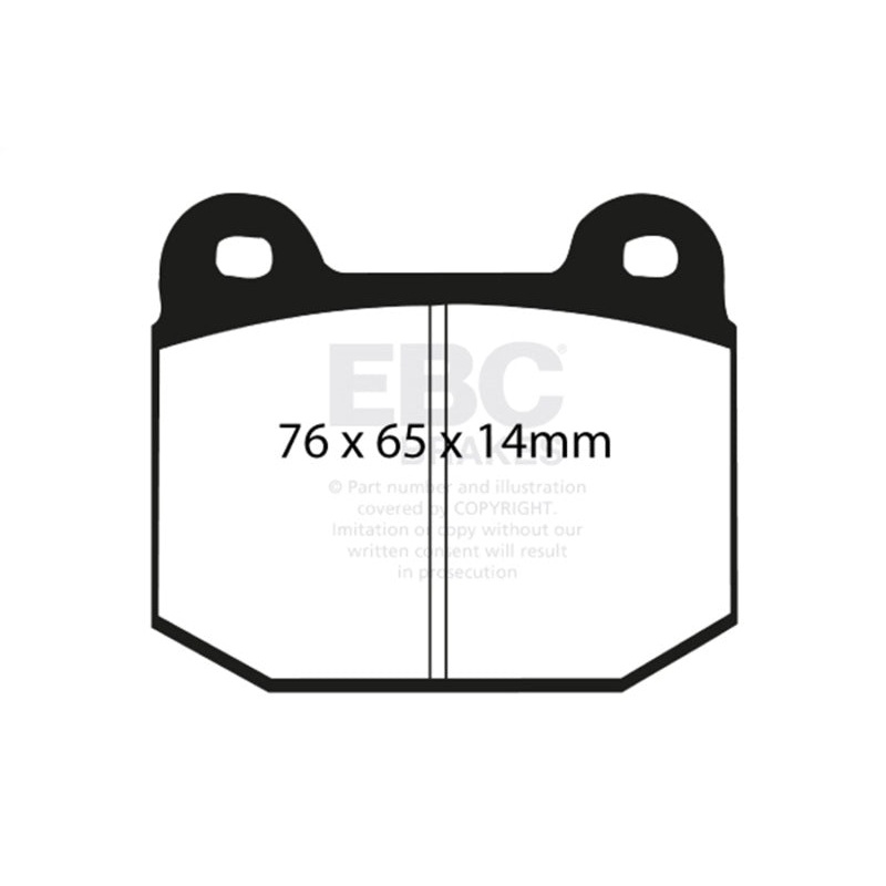 EBC 03-04 Infiniti G35 3.5 (Manual) (Brembo) Yellowstuff Rear Brake Pads
