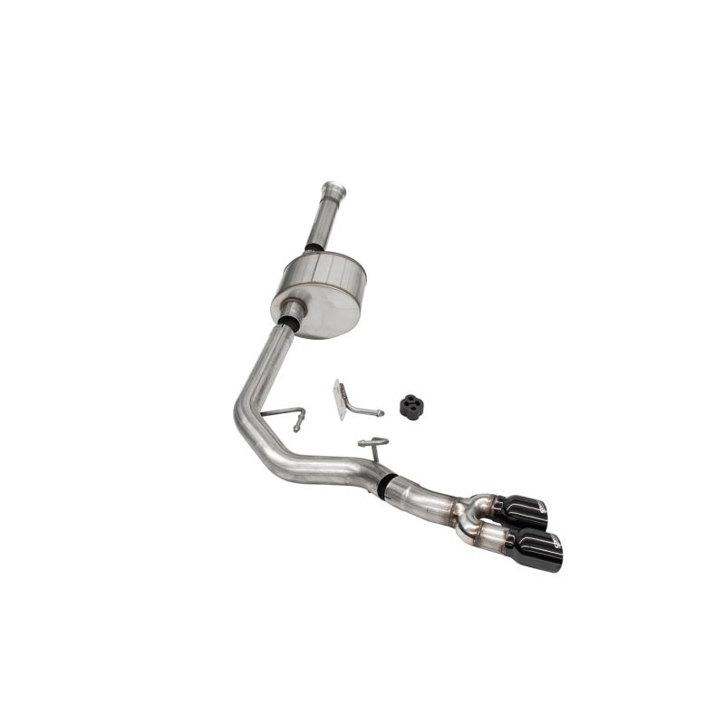 Corsa 2021-2025 Ford F-150 SuperCab/6.5in Bed 5.0L V8 Xtreme Cat-Back Front of Tire Exit-Black PVD