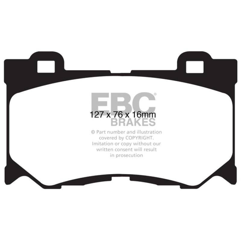 EBC 08-13 Infiniti FX50 5.0 Redstuff Front Brake Pads