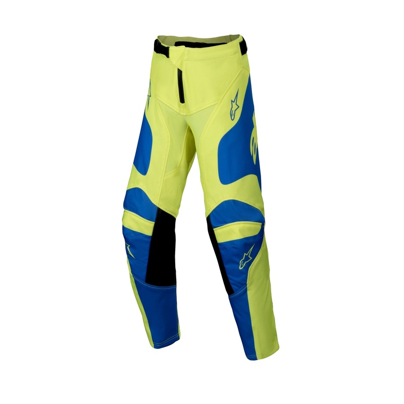 ALPINESTARS 2025 YOUTH RACER VEIL PANTS – YELLOW FLUO BLUE 22