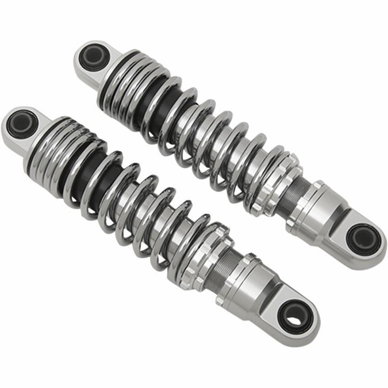 Drag Specialties Ride-Height Adjustable Shocks – 12in. – Chrome 1310-1205