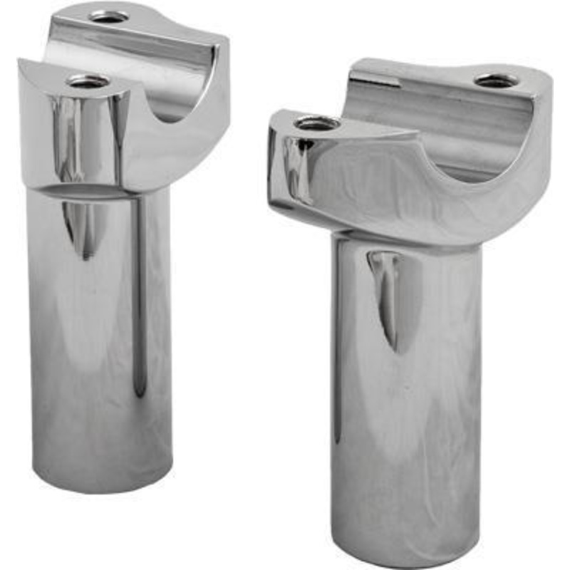 HardDrive Forged Straight Handlebar Risers – 2in. Rise – Chrome H57-6076CF-2