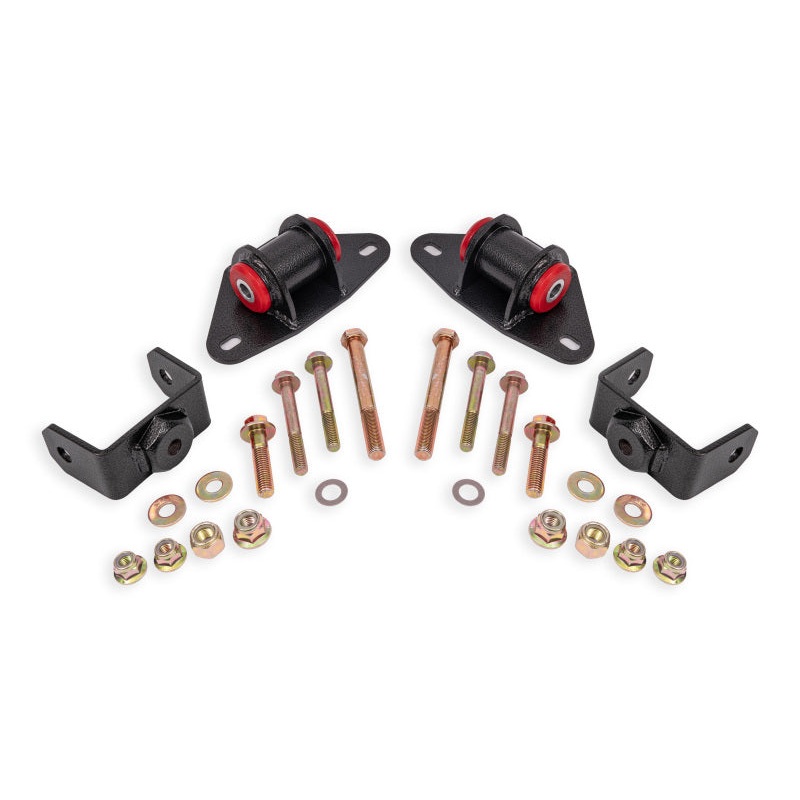 BMR Suspension 14-19 Chevrolet Corvette Motor Mount Kit – Black Hammertone