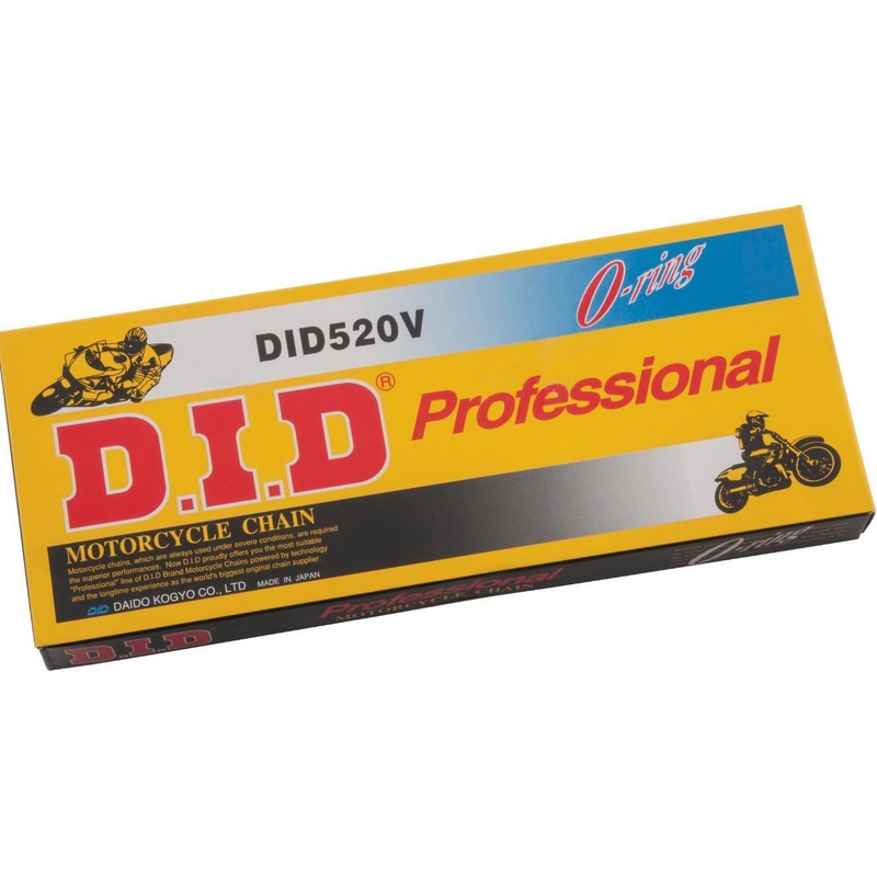 D.I.D 520VO Pro V Series O-Ring Chain – 96 Links – Natural 520VO-96L