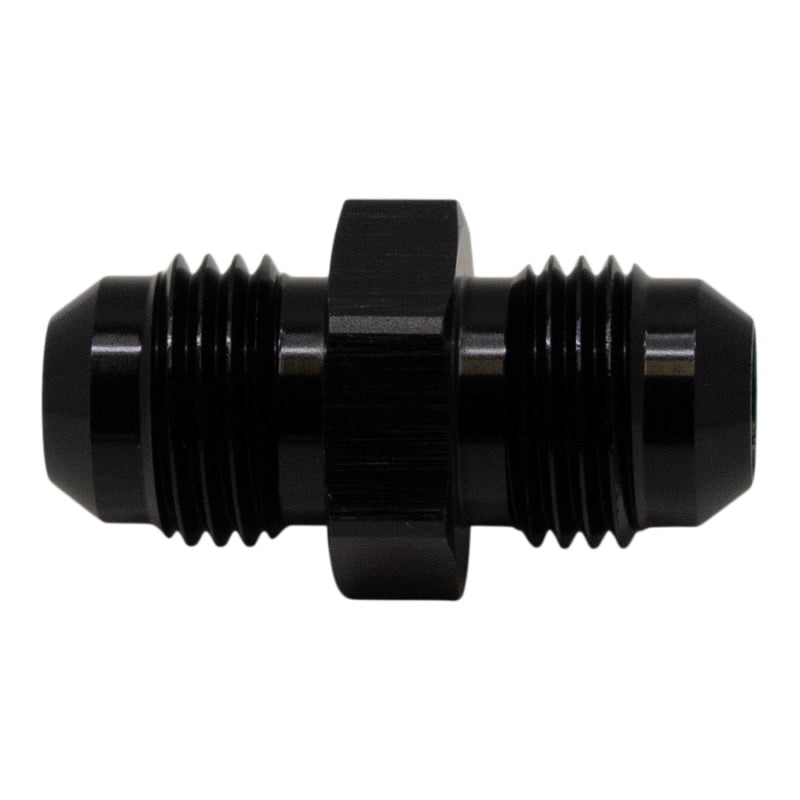 DeatschWerks 6AN Male Flare to 6AN Male Flare Coupler – Anodized Matte Black