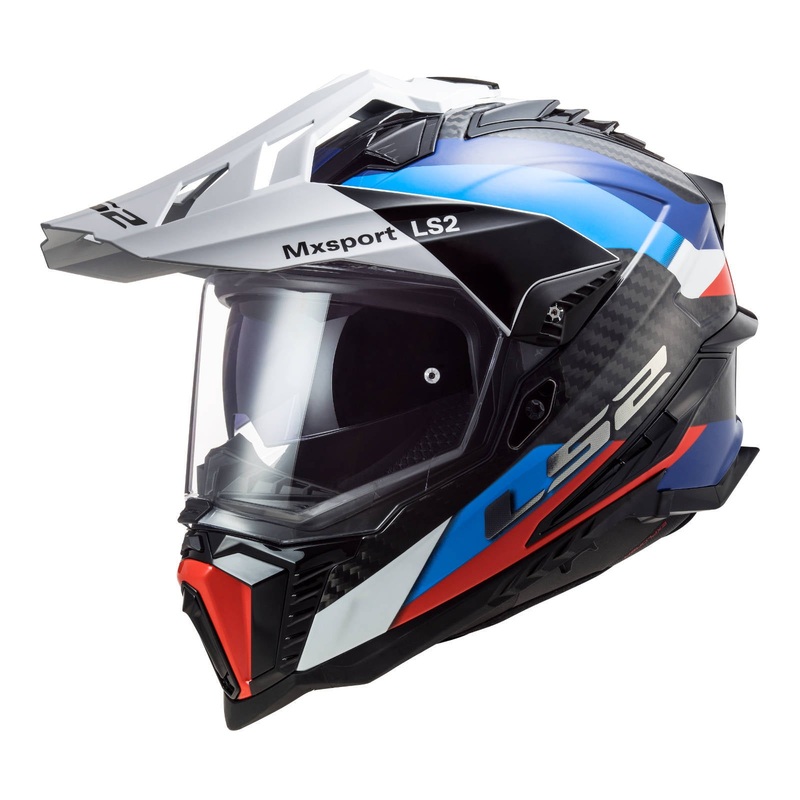 LS2 MX701 EXPLRER CARBON FRONTIER HELMET – BLACK/BLUE S