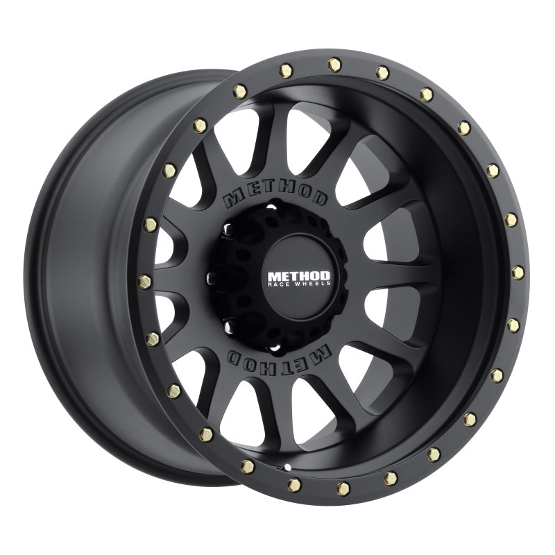 Method MR605 NV 20×9 -12mm Offset 8×180 124.1mm CB Matte Black Wheel