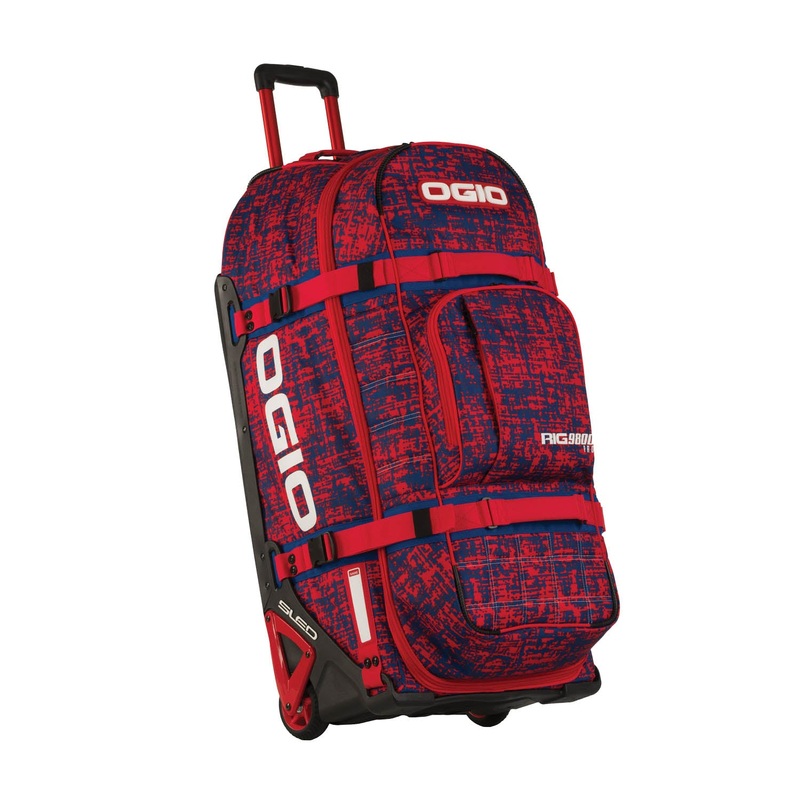 OGIO RIG 9800 (WHEELED) GEAR BAG – CHAOS RED/BLUE