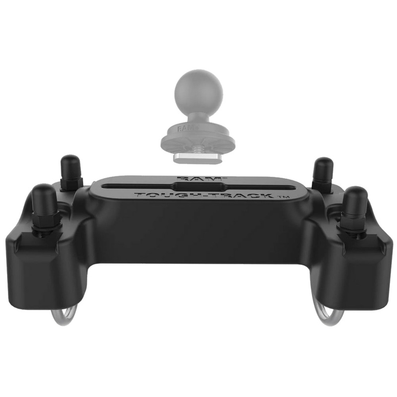 RAM Mounts Tough Track Mount System – 4in. – Black RAP-TRACK-B7HU