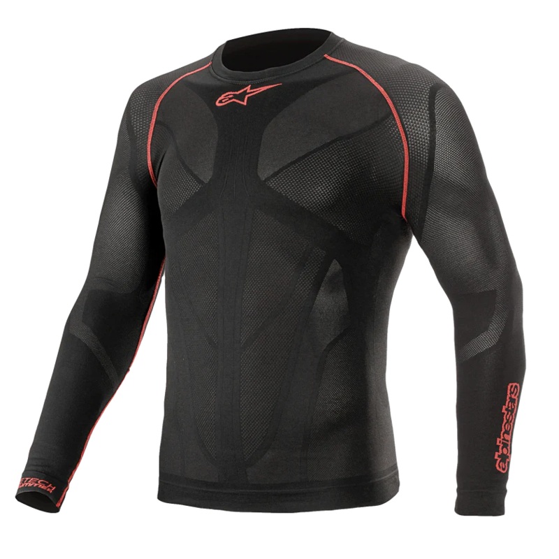 ALPINESTARS RIDE TECH V2 TOP L/S SUMMER – BLACK RED XS/S