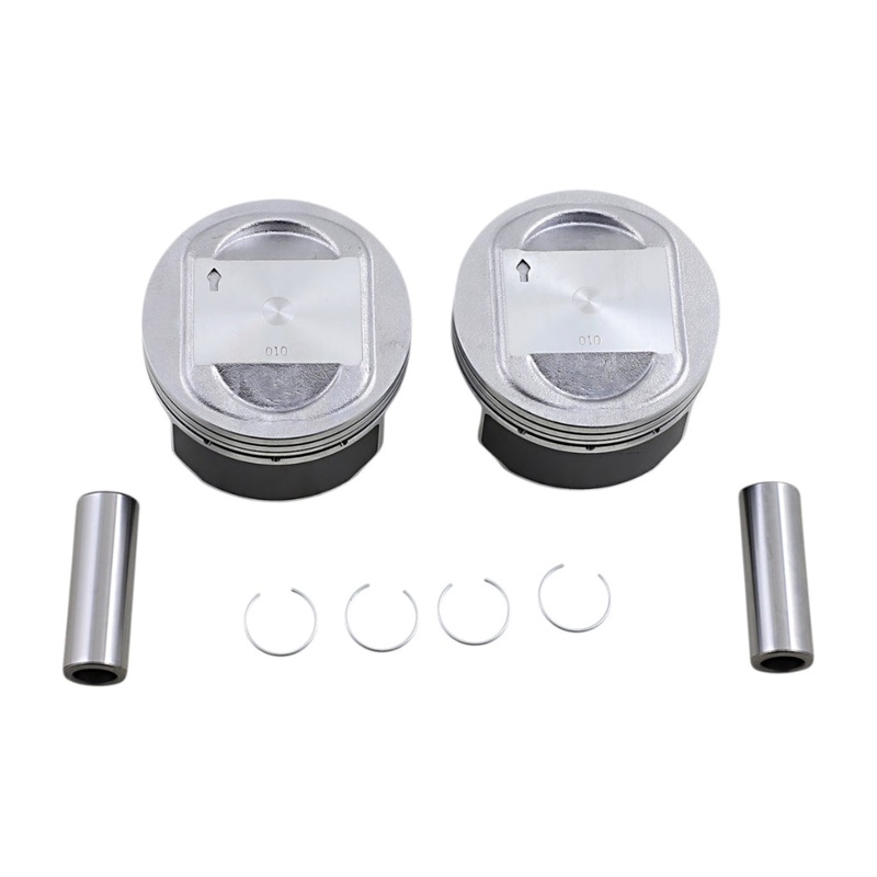 Drag Specialties Piston Kit (95ci., 3.875in. Bore) – .010in. Oversize, 9.0:1 Compression 0911-0047