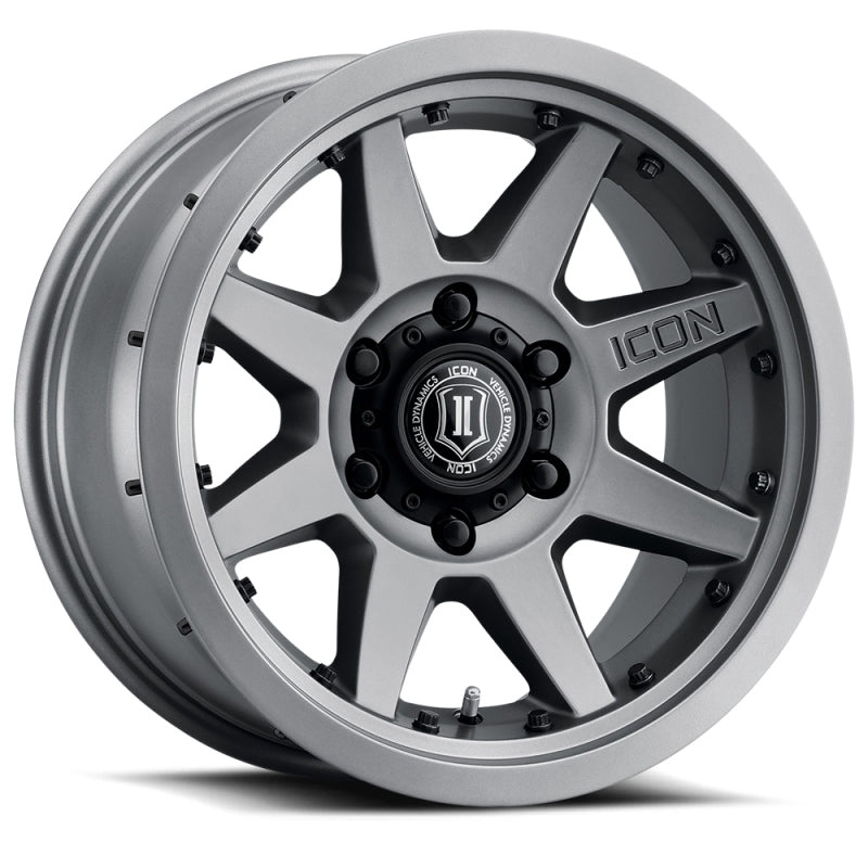 ICON Rebound Pro 17×8.5 5×5 -6mm Offset 4.5in BS 71.5mm Bore Titanium Wheel