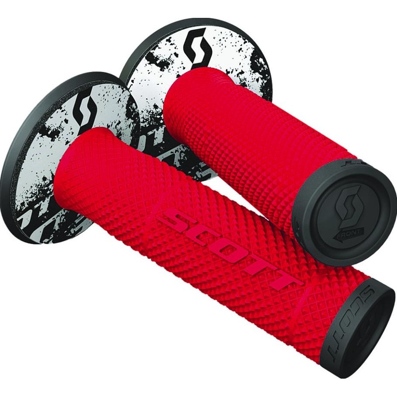 Scott USA SX II MX Grips – Tattoo 2 – Red/Black 219624-4959