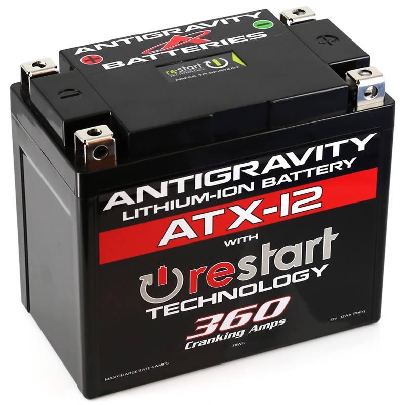 Antigravity Batteries RE-START Lithium-Ion Battery – YTX12 Case Style AG-ATX12-RS