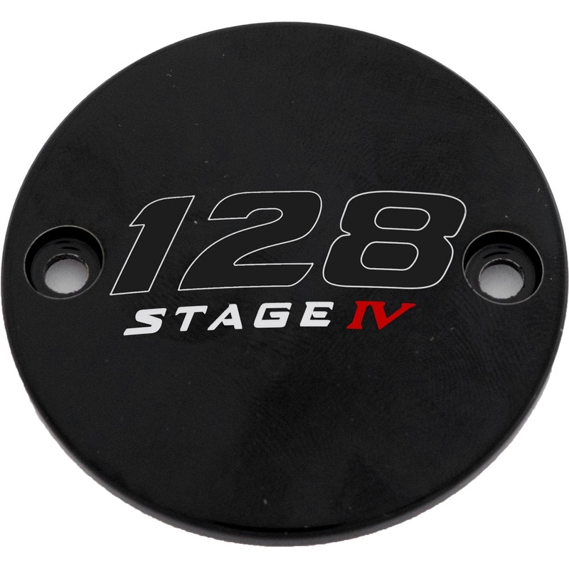 Custom Engraving LTD Displacement Points Cover for 128 Stage IV – Black 128-05-63BG