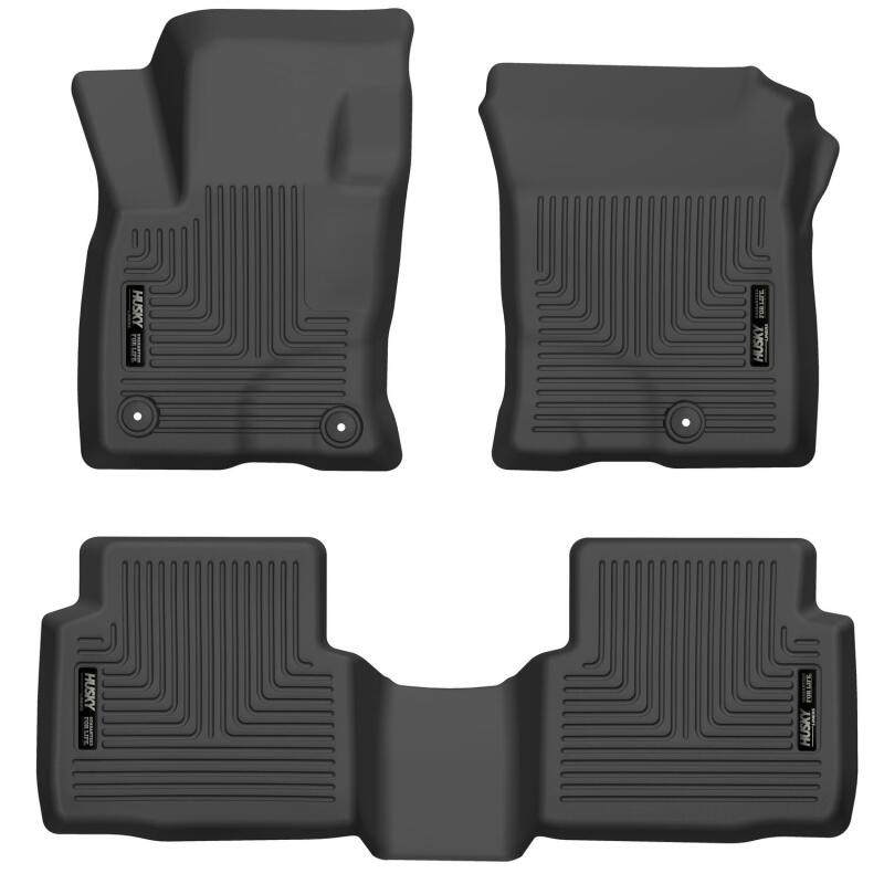 Husky Liners 20-21 Ford Escape All Models Exc Hybrid Weatherbeater Front and 2nd Seat Liners – BLK