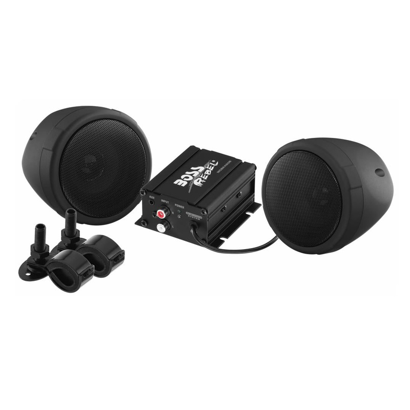 Boss Audio MC420B 600 Watt Motorcycle/ATV Sound System with Bluetooth Audio Streaming – Black MCBK420B