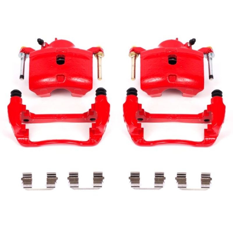 Power Stop 13-15 Acura ILX Front Red Calipers w/Brackets – Pair