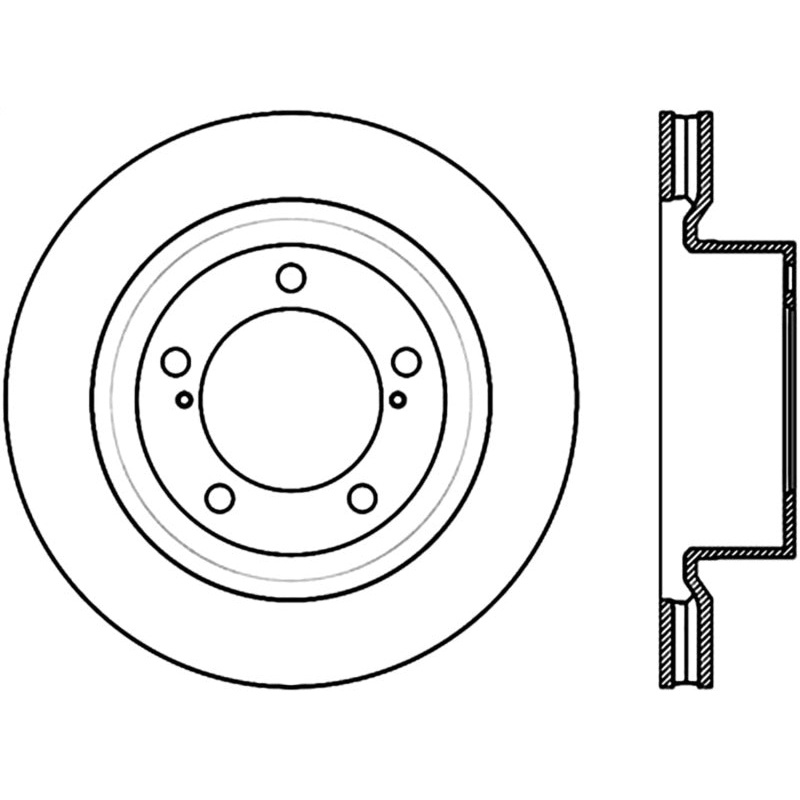 StopTech Sport Slot 08-12 Toyota Sequoia / 07-12 Tundra Slotted Right Front CRYO Rotor