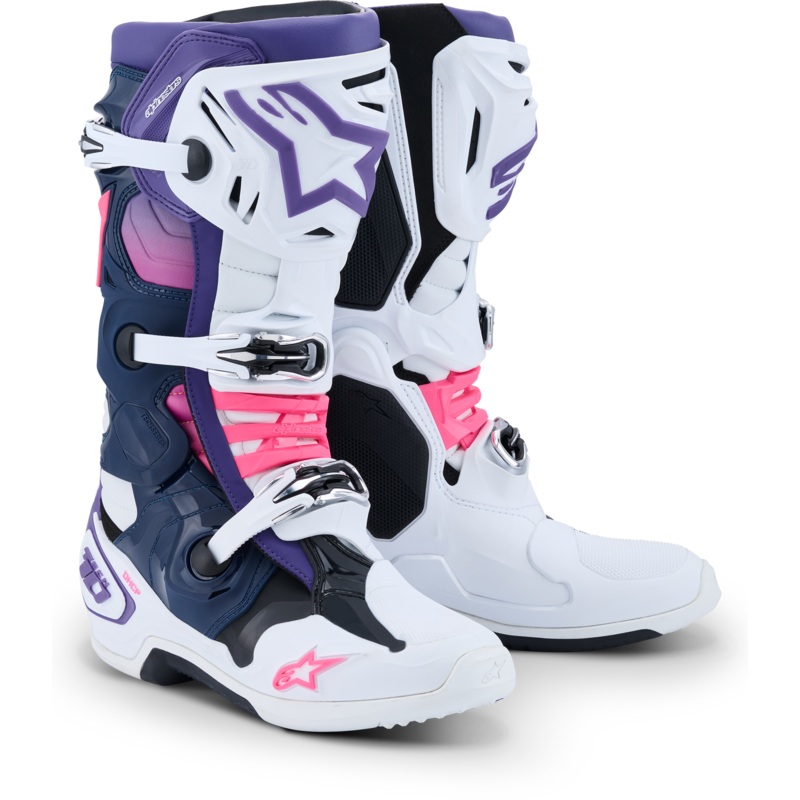 alpine star 482-0015911 Tech 10 Wht/Violet/Nvy Bl/Pnk Fl 11