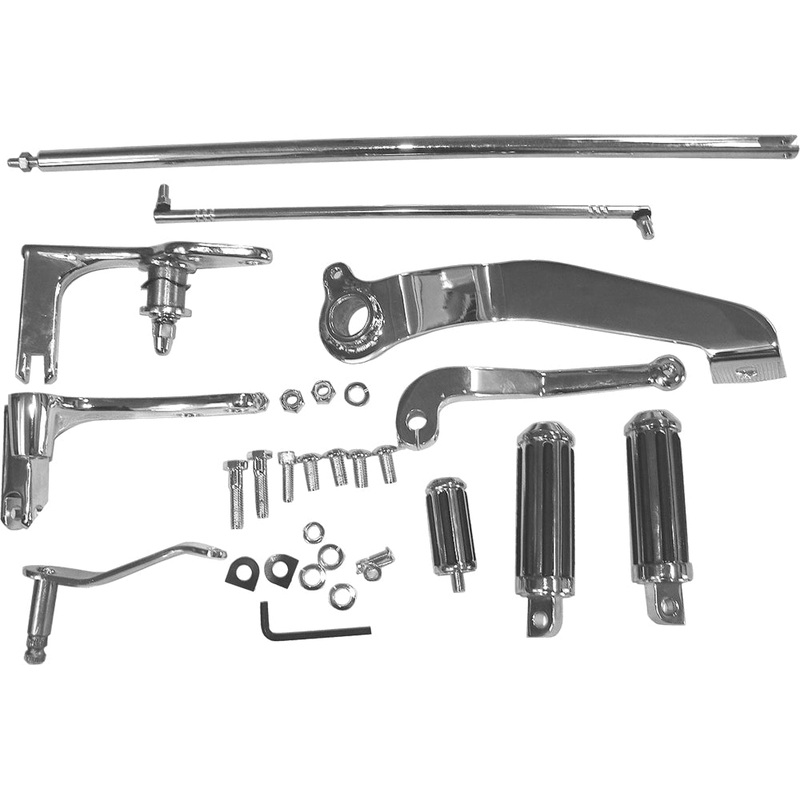 HardDrive 820-0531 Forward Control Kit W/Chrome Mounting Plates And Pegs