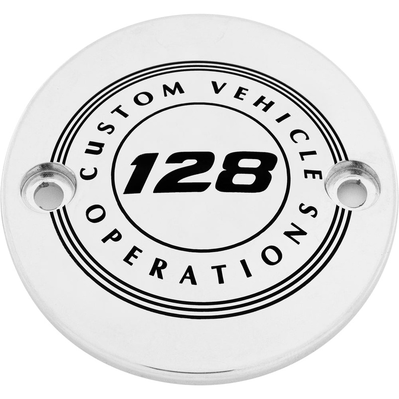 Custom Engraving LTD Displacement Points Cover for 128 CVO – Chrome 128-10-63