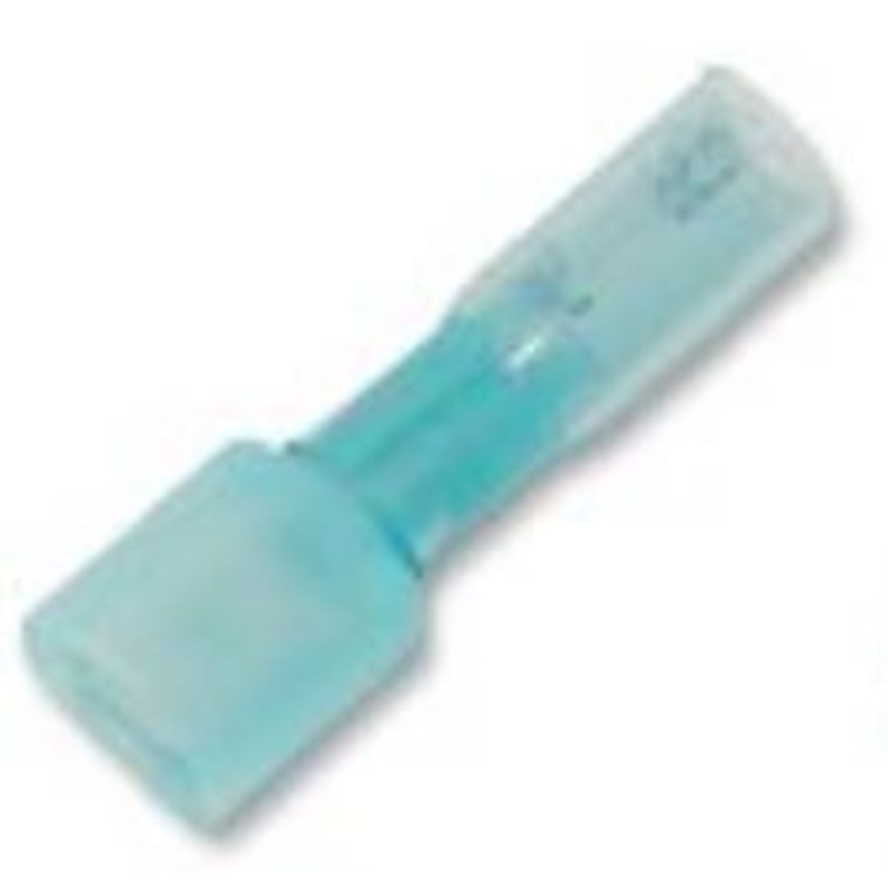 Namz Heat Shrink 0.25in. Male Quick Disconnect for 14-16 Gauge Wire NIS-19164-0048