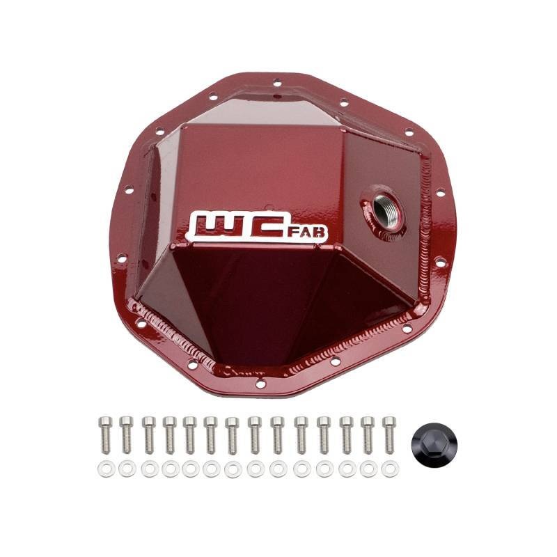 Wehrli 20-24 GM Duramax – 19-23 Ram HD Rear Differential Cover – Red