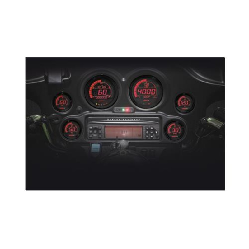 Koso North America Digital Gauge Cluster – Black BA050903