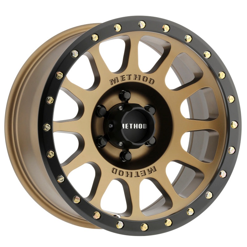 Method MR305 NV 18×9 -12mm Offset 6×5.5 108mm CB Method Bronze/Black Street Loc Wheel