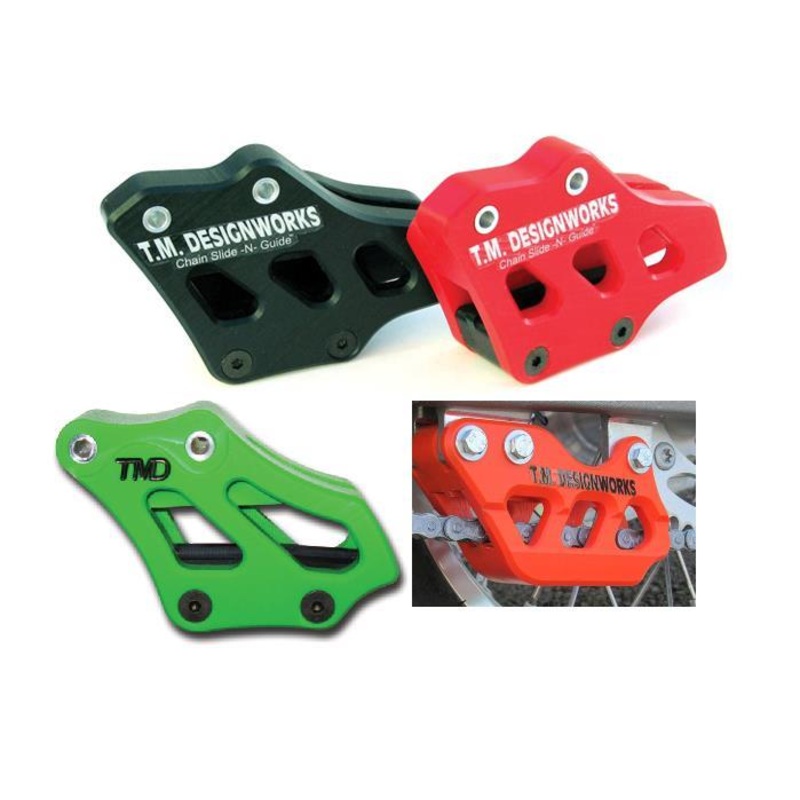 T.M. Designworks Factory Edition Mini Bike Rear Chain Guide – Blue RCG-YA85-BU
