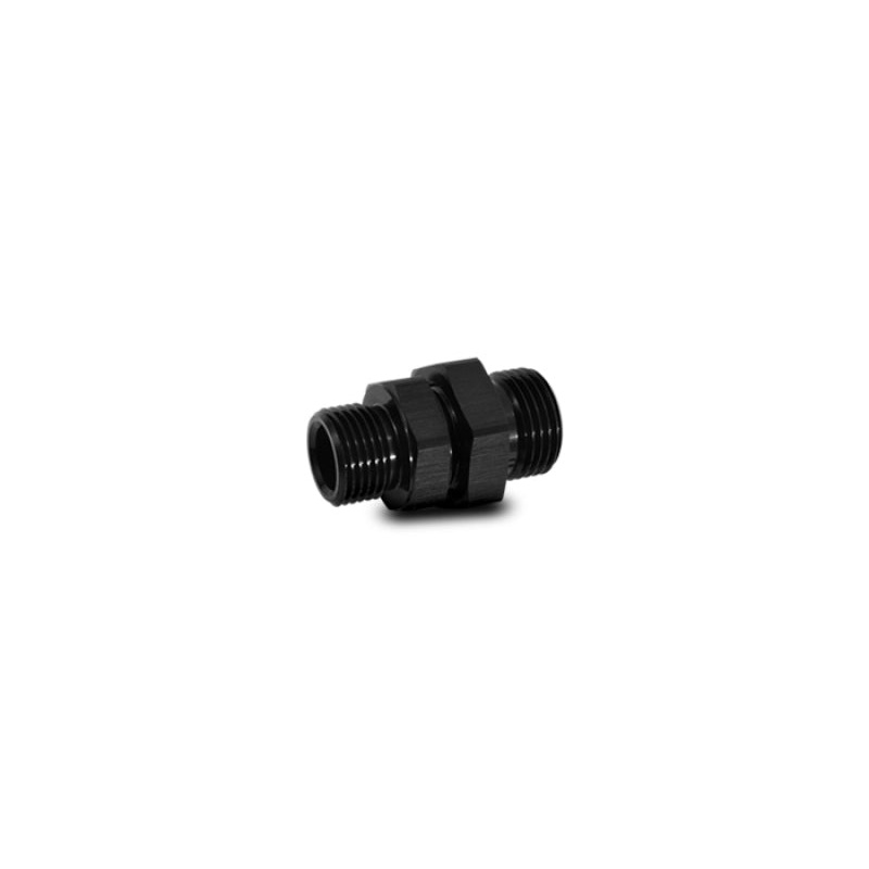 Vibrant -8AN to -6AN ORB Male to Male Union Adapter – Anodized Black