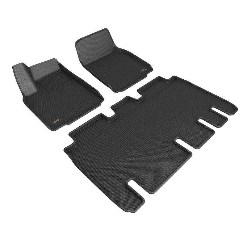 3D MAXpider 22-23 Tesla Model X Full Set Floormats – Black