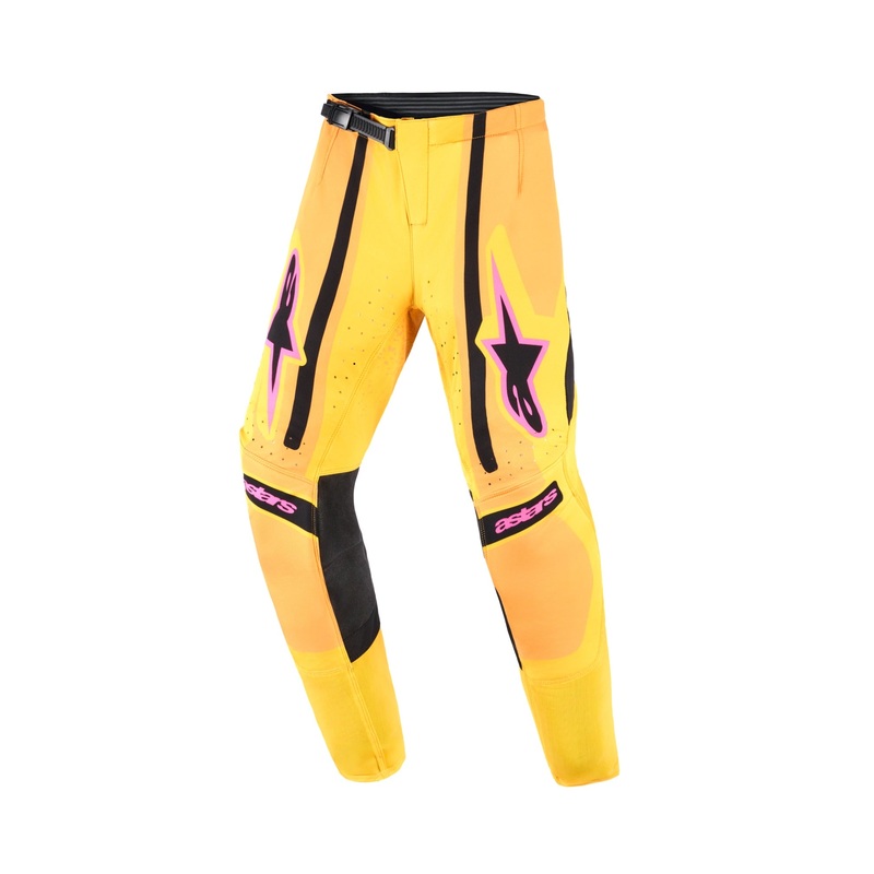 ALPINESTARS 2026 YOUTH SUPERTECH NOMUR PANTS – ORANGE YELLOW PINK 22