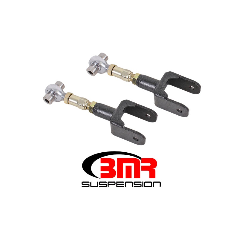 BMR 79-04 Fox Mustang Upper Control Arms On-Car Adj. Rod Ends – Black Hammertone
