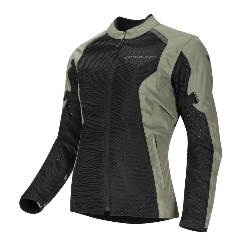 DRIRIDER AEROMESH LADIES JACKET – BLACK OLIVE 6