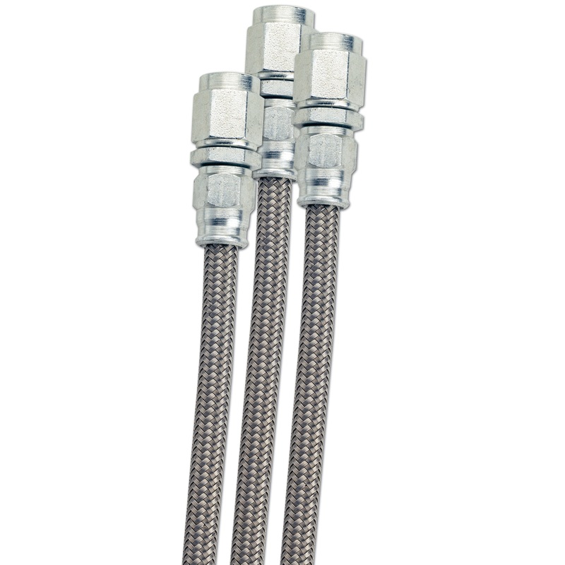 Fragola -8AN PTFE Hose w/ Black Cover- 10 Feet