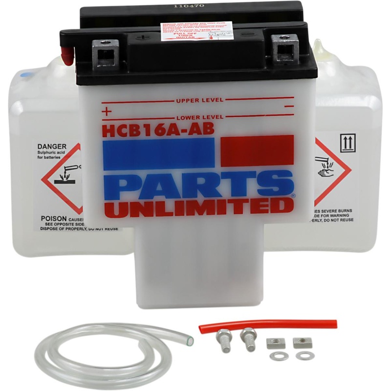 Parts Unlimited 12V Heavy Duty Battery Kit HCB16A-AB-FP