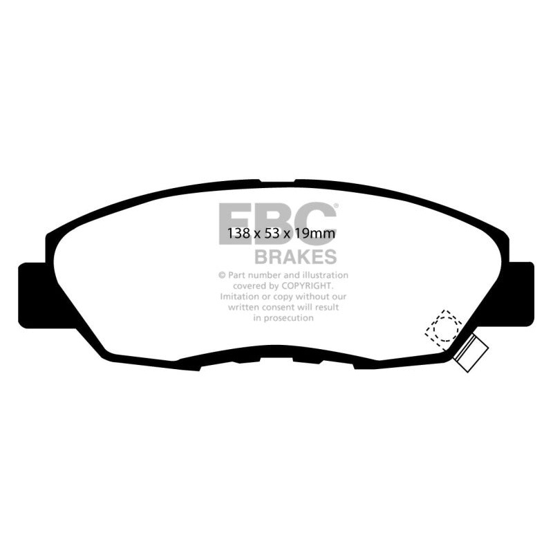 EBC 97 Acura CL 2.2 Yellowstuff Front Brake Pads