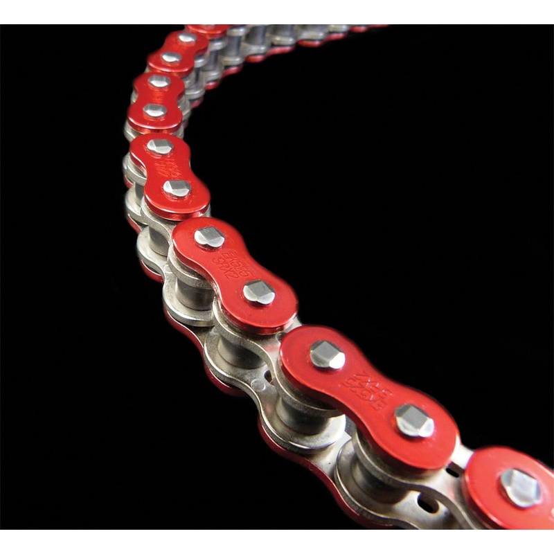 EK Chain 525 ZVX3 Series ZX-Ring Chain – 120 Links – Red 525ZVX3-120AR