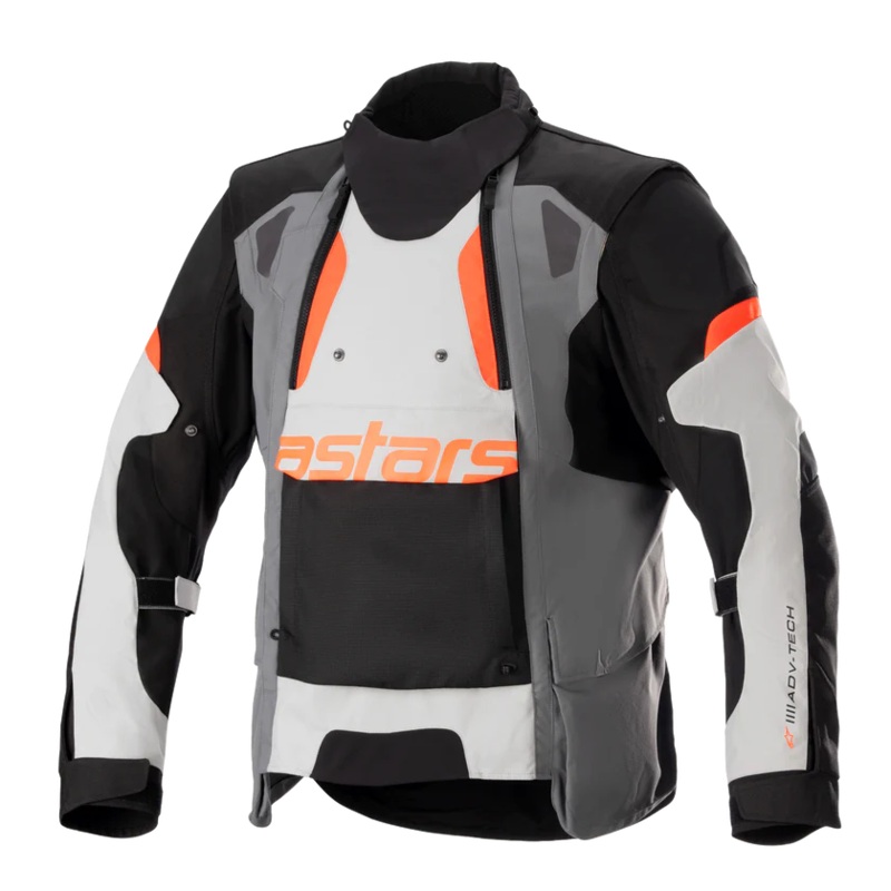 ALPINESTARS HALO DRYSTAR ADVENTURE JACKET – DARK GREY/ICE GREY/BLACK S