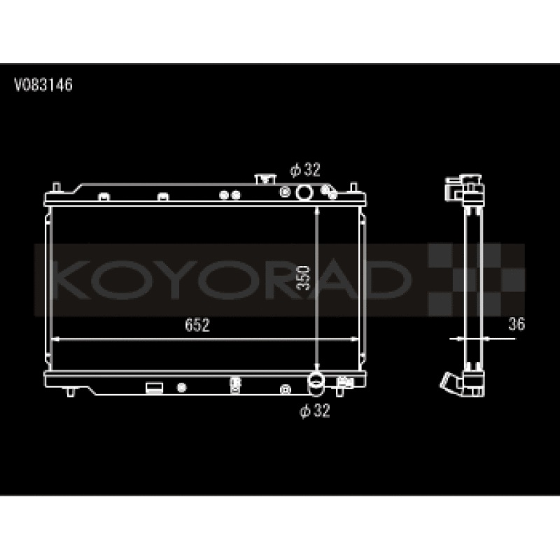 Koyo 94-01 Acura Integra (MT w/ Showa/Denso OEM) Radiator