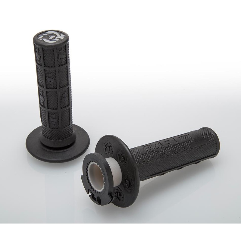 TORC1 Racing Defy MX Lock-On Half Waffle Grips – Black 3750-0207