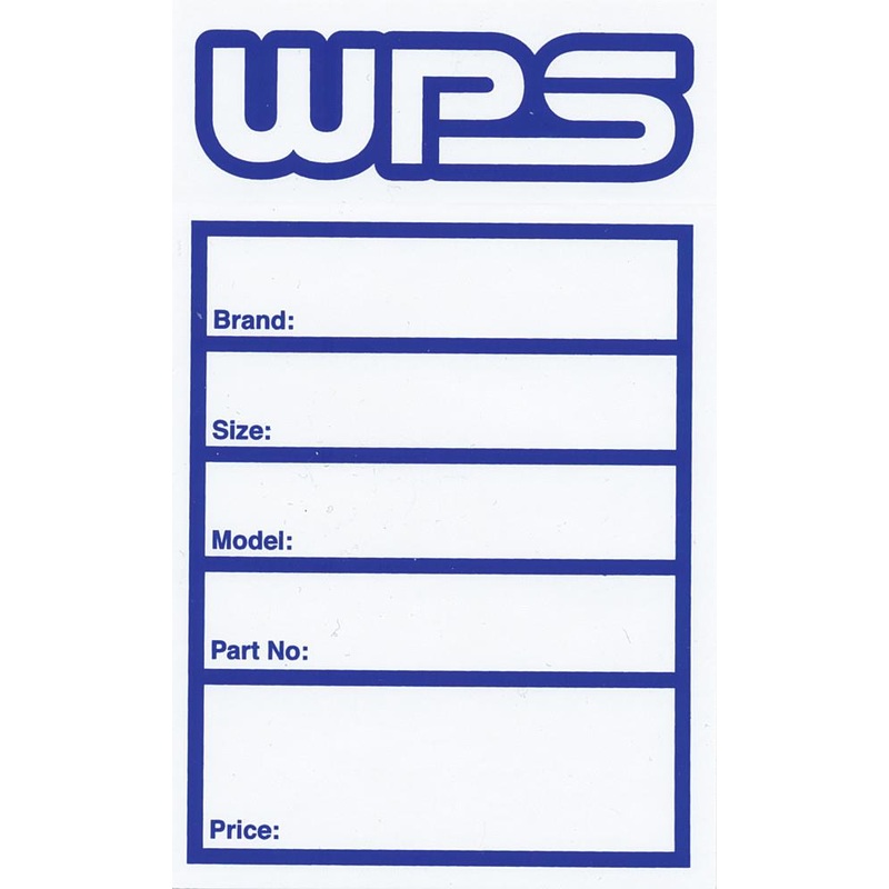 WPS Tire Labels WPS TIRE STICKER