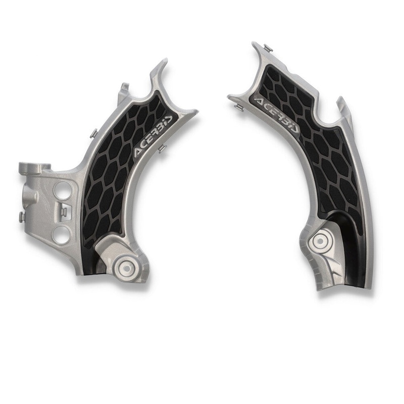 Acerbis X-Grip Frame Guards – Gray/Black 2911441015