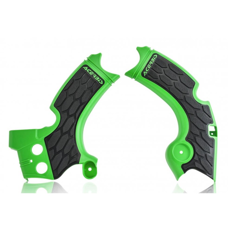 Acerbis X-Grip Frame Guards – Green/Black 2657591089