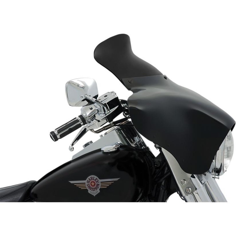 Memphis Shades Spoiler Windshield for Memphis Shades Batwing Fairings – 5in. – Dark Black Smoke MEP84010