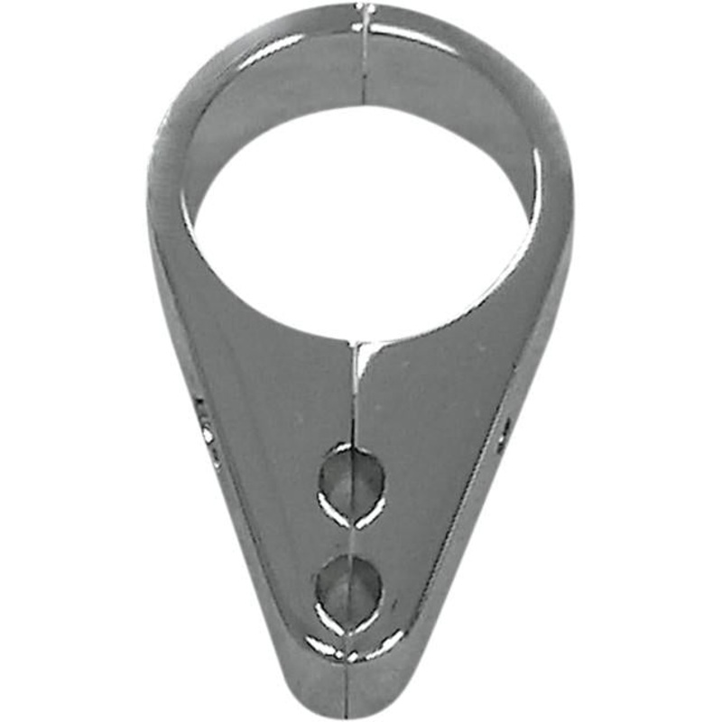 Drag Specialties Throttle/Idle Cable Clamp for 1.25in. Diameter Handlebar/Frame – Chrome 0658-0033