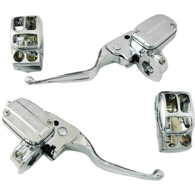 HardDrive Handle Bar Controls – with Hydraulic Clutch – Chrome 53980