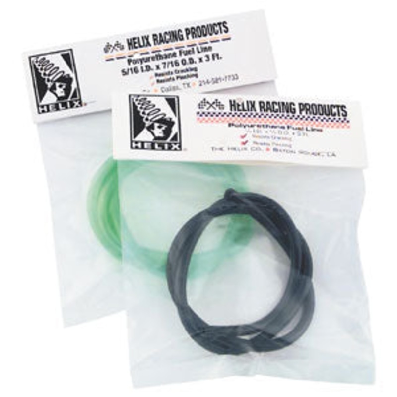 Helix Racing Products Colored Fuel Line – 1/4in. x 3/8in. 25ft. – Transparent Green 140-3810